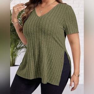 Plus size buttery soft top